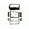 Facade autoradio Suzuki Support Autoradio 2Din avec vide poche compatible avec GM Isuzu Suzuki noir