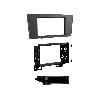 Facade autoradio Volvo Plaque de fixation 2Din avec rangement pour Volvo S60 V70 XC70 gris