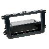 Facade autoradio VW Support Autoradio 2Din INBAY pour Seat Skoda VW noir