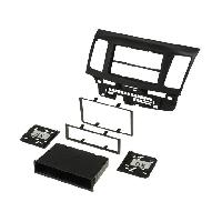 Facades Autoradios Facade Autoradio 1Din compatible avec Mitsubishi Lancer 08-10 - Noir - avec vide-poche