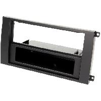 Facades Autoradios Facade Autoradio 1Din compatible avec Porsche Cayenne 02-06 - Noir - avec vide-poche