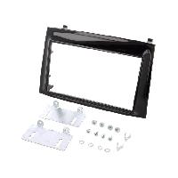 Facades Autoradios Facade autoradio 2DIN compatible avec Fiat Doblo Opel Combo ap14 - Noir brillant