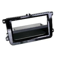 Facades Autoradios Facade autoradio 2DIN compatible avec Seat Skoda VW ap03 Avec vide poche Induction Qi Noir brillant