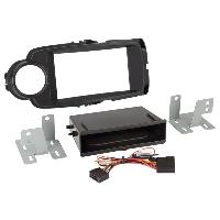 Facades Autoradios Facade autoradio 2DIN compatible avec Toyota Yaris ap14 Avec vide poche Induction Qi Noir