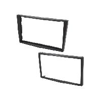 Facades Autoradios Facade autoradio FA152Y avec contour compatible avec Opel Antara Astra Corsa Zafira 04-14 - anthracite