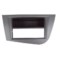 Facades Autoradios Facade autoradio FA188 compatible avec Seat Leon 05-12 avec vide poche Argent Fonce