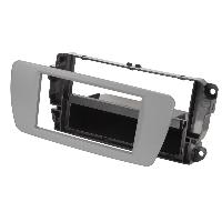 Facades Autoradios Facade autoradio FA255D compatible avec Seat Ibiza 08-15 Gris Dublin 2Din avec vide-poche