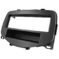 Facades Autoradios Facade autoradio FA336A compatible avec Citroen C1 Peugeot 108 Toyota Aygo - Noir - 1DIN avec vide-poche