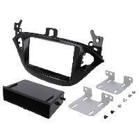 Facades Autoradios Facade autoradio FA509 compatible avec Opel Adam ap12 Corsa E ap14 - Noir brillant Avec vide-poche