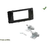 Facades Autoradios Kit 2 Din compatible avec HYUNDAI H350 ap15 Noir Laque