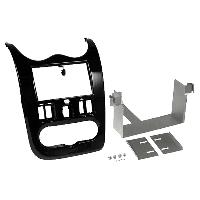 Facades Autoradios Kit 2Din compatible avec Dacia Duster Sandero 08-12 Logan ap11 Marron brillant