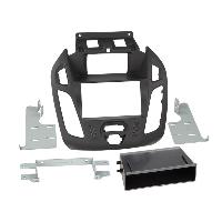 Facades Autoradios Kit 2Din compatible avec Ford Tourneo Transit Connect ap13 Avec ecran - vide poche - Noir