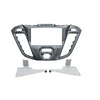 Facades Autoradios Kit 2DIN compatible avec Ford Transit Custom - Gris brillant