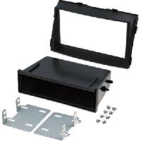 Facades Autoradios Kit 2Din compatible avec Kia Sorento II -XM- ap09 avec vide-poche - Noir