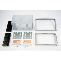 Facades Autoradios Kit 2DIN compatible avec Opel Astra H 04-09 - Argent