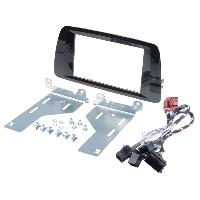 Facades Autoradios Kit 2Din compatible avec Seat Ibiza ap14 noir brillant