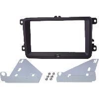 Facades Autoradios Kit 2Din compatible avec Seat Skoda VW - noir brillant