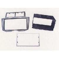 Facades Autoradios Kit 2din compatible avec Toyota Yaris 09-11 - Argent