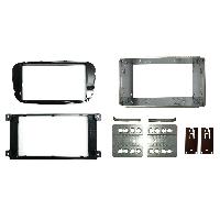 Facades Autoradios Kit 2DIN Pioneer 381114-19-BP compatible avec Ford C-Max Fiesta Focus Fusion Kuga Mondeo S-Max Transit Connect - Oval 6000