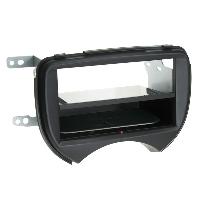 Facades Autoradios Kit Facade autoradio 2DIN compatible avec Nissan Micra 11-13 Avec vide poche Induction Qi Noir