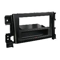 Facades Autoradios Kit Facade autoradio 2DIN compatible avec Suzuki Grand Vitara ap05 Avec vide poche Induction Qi Noir