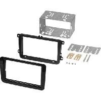 Facades Autoradios Kit facade autoradio FA145D compatible avec Seat Skoda VW - Noir Brillant - 2DIN