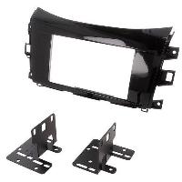 Facades Autoradios Kit Facade Autoradio FA507A compatible avec Nissan Navara NP300 ap15 - Noir brillant