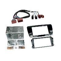 Facades Autoradios Kit Facade Autoradio KA255HD compatible avec Seat Ibiza 12-15 Noir brillant Avec rallonge A1BO