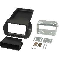 Facades Autoradios Kit Facade Autoradio KA446B compatible avec Citroen Nemo Fiat Fiorino Peugeot Bipper 08-21 - 2Din avec VP noir