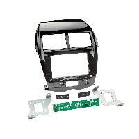 Facades Autoradios Kit Facade Autoradio KA913 compatible avec Citroen C4 Aircross et Peugeot 4008 12-17 - Noir brillant