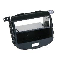 Facades Autoradios Kit Facade Autoradio KA917 compatible avec Hyundai i10 08-13 Avec vide poche - Noir Rubber touch