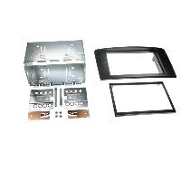 Facades Autoradios Kit Support 2DIN compatible avec Mercedes Classe M ap06 Noir