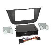 Facades Autoradios kit support Autoradio compatible avec Iveco Daily VI Avec vide poche Induction Qi - Noir