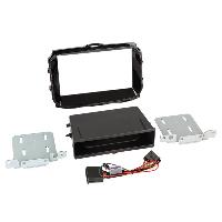 Facades Autoradios Kit support vide poche Induction Qi compatible avec Alfa Romeo Giulietta - Noir brillant