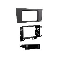 Facades Autoradios Plaque de fixation 2Din avec rangement pour Volvo S60 V70 XC70 gris