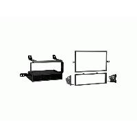 Facades Autoradios Plaque de Support Autoradio 2Din avec Compartiment pour Nissan Suzuki Noir