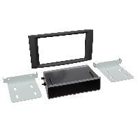 Facades Autoradios Plaque de support autoradio 2Din avec compartiment pour VW T5-7H- Touareg-7L-