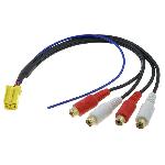 Faisceau autoradio ISO3 mini ISO jaune vers RCA Ampli - rajouter 1 ampli sur 1 poste origine
