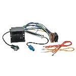 Faisceau ISO autoradio compatible avec Audi Seat Skoda VW avec amplificateur antenne phantom