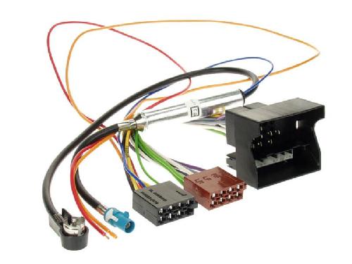Faisceaux ISO de Roger Faisceau ISO autoradio compatible avec Opel 04-14 Adaptateur antenne alimentation fantome
