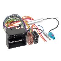Faisceaux ISO de Roger Faisceau ISO autoradio compatible avec Opel 04-14 Quadlock Alimentation fantome DIN