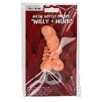 Fantaisie et Humour Ouvre-bouteille en metal Willy + Main S-L