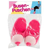 Fantaisie et Humour Pantoufles de seins en peluche rose T.42-45