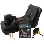 Fauteuil Gonflable Avec 3 Vibromasseurs Va et Vient - Dark Magic