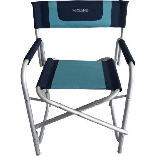 Chaise - Fauteuil De Camping Fauteuil - MIDLAND - Director Midland - Bleu marine / Bleu turquoise