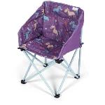 Fauteuil pliant - KAMPA - Mini Tub Chair Unicorns - Pour enfant - Mauve