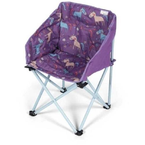 Chaise - Fauteuil De Camping Fauteuil pliant - KAMPA - Mini Tub Chair Unicorns - Pour enfant - Mauve