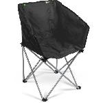 Fauteuil pliant - KAMPA - Tub Chair Eco Charcoal - Léger. matelassé rPET. noir. recyclés. acier. sac de transport. supporte 120 kg