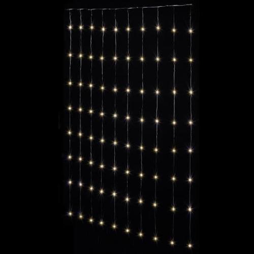 Guirlande Electrique Lumineuse D Exterieur FEERIC LIGHTS et CHRISTMAS Rideau facade Copper - 400 LED - Blanc - 2m