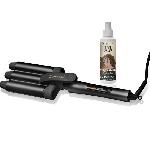 Fer a boucler Saint Algue Coffret DEMELISS WAVEs BLACK + soin spray wavy 150ml